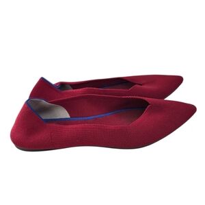 Rothys Pointed Toe Flats Red. Sizr 11.5